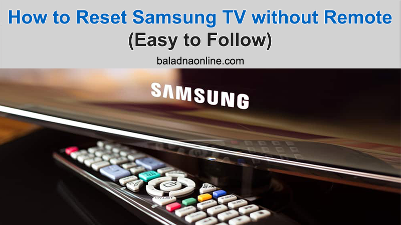 reset your tv without a remote